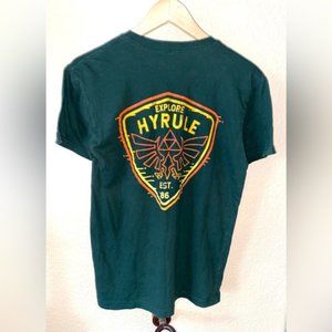 Legend of Zelda official Hyrule Mens Green Sz Small T-shirt